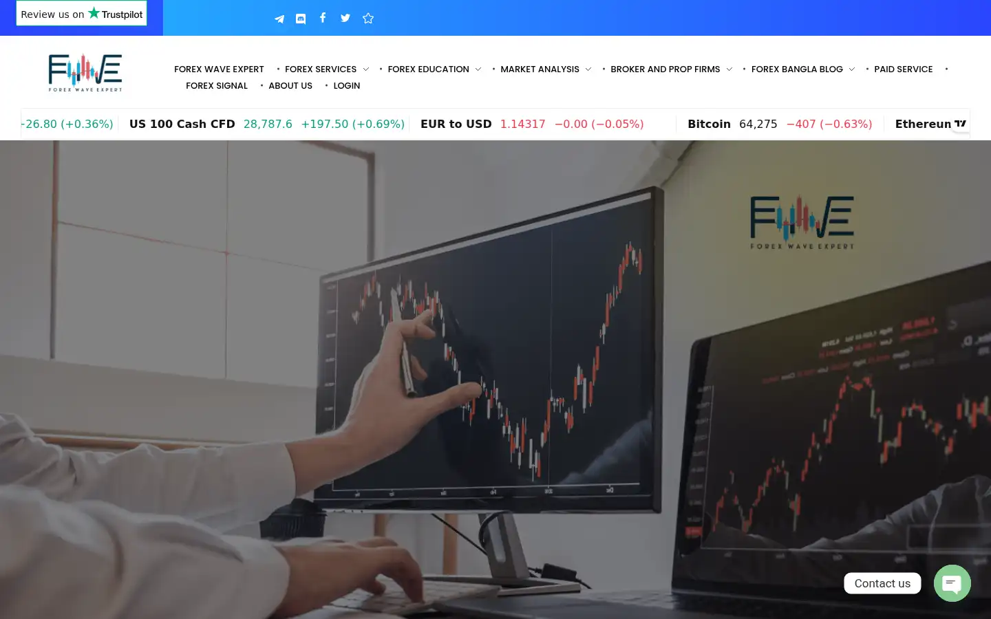 Screenshot of forexwaveexpert.com