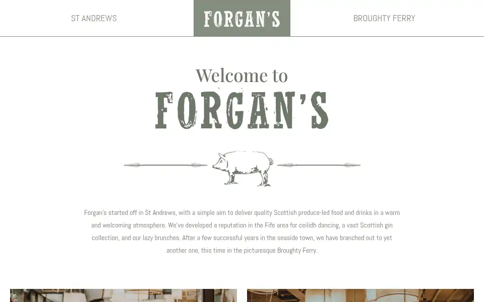 Screenshot of forgans.co.uk