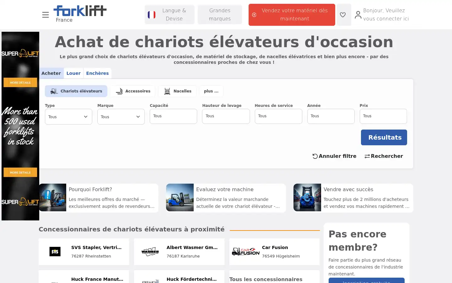 Screenshot of forklift-international.com