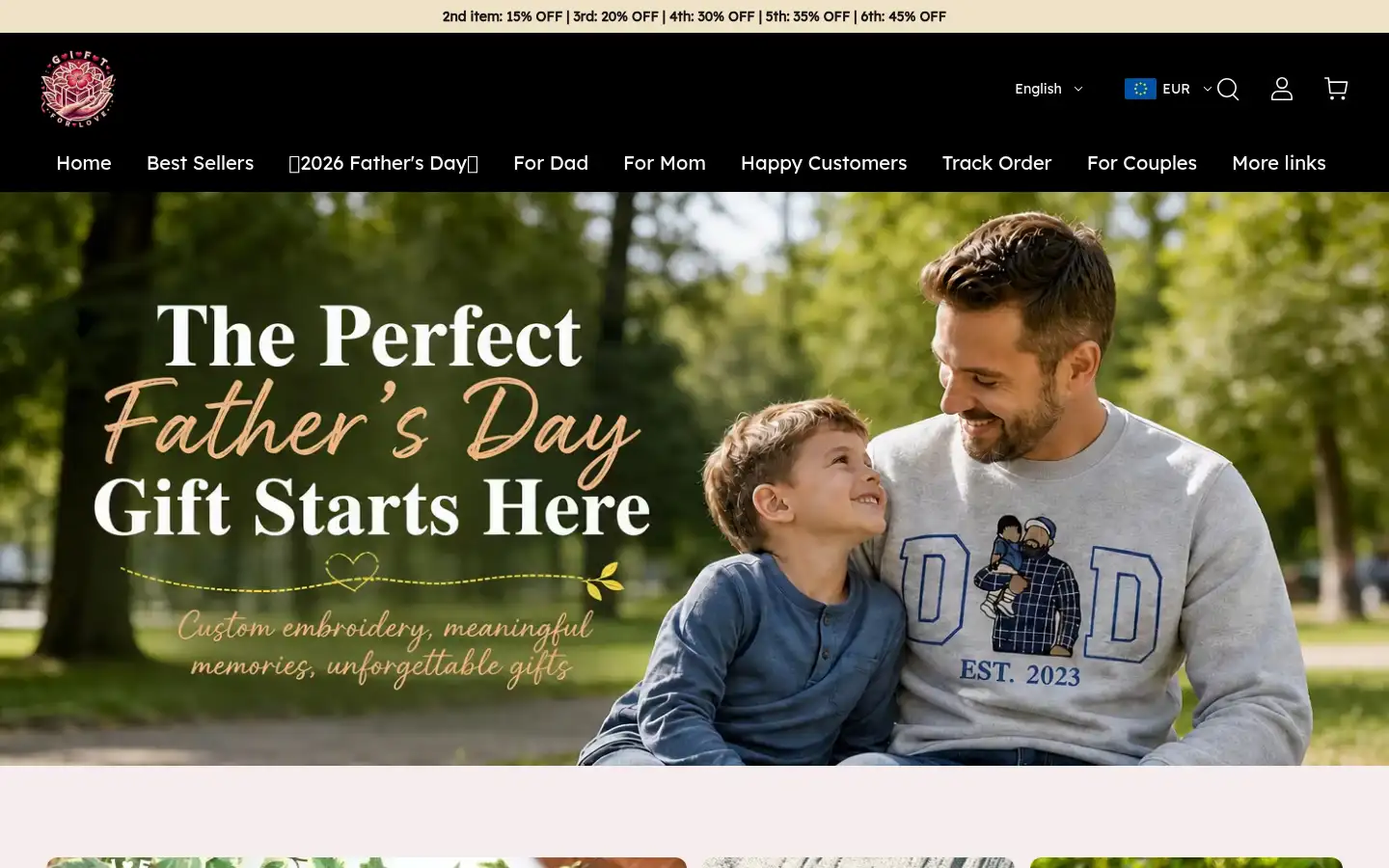 Screenshot of forlovergift.com