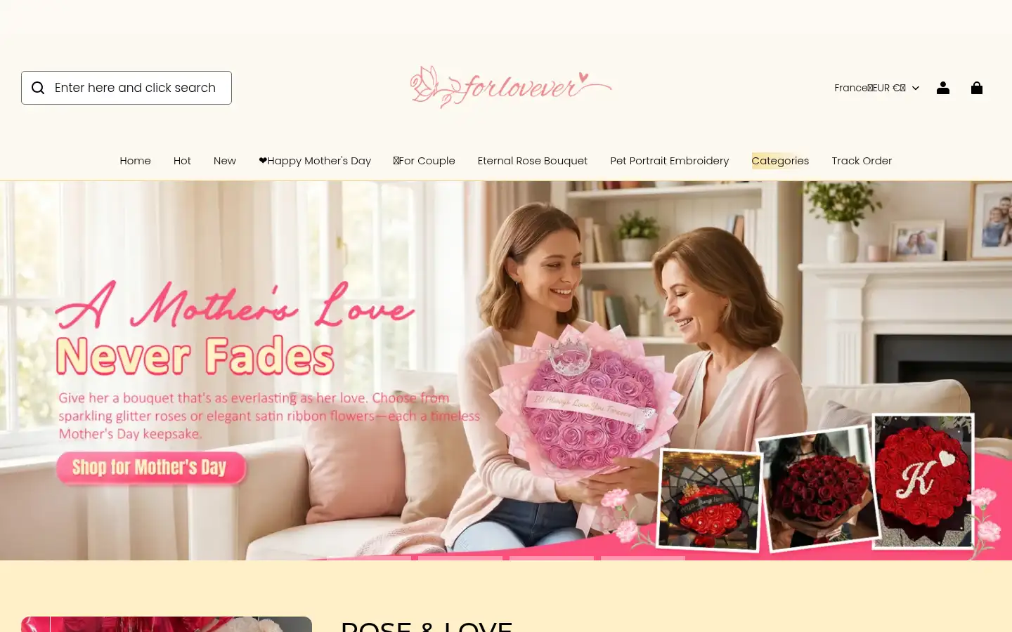 Screenshot of forlovever.com