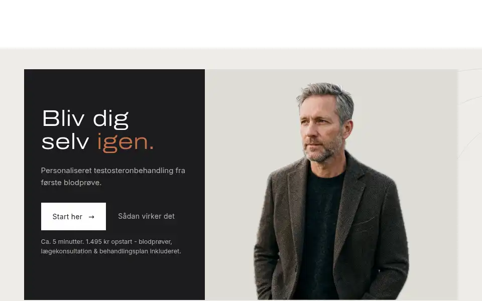 Screenshot of formahealth.dk
