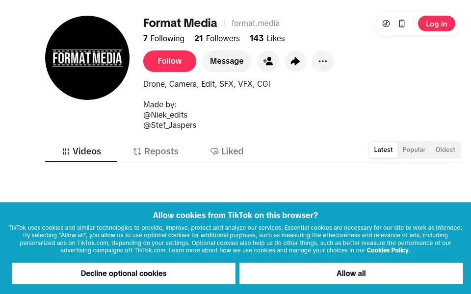 Screenshot of formatmedia.nl