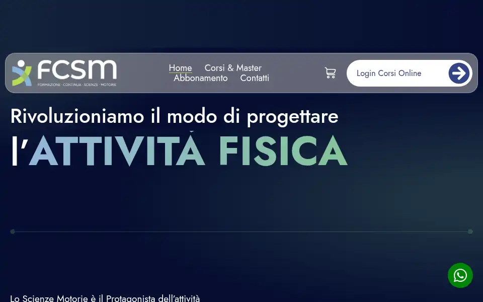 Screenshot of formazionescienzemotorie.com
