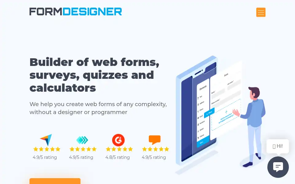 Screenshot of formdesigner.pro