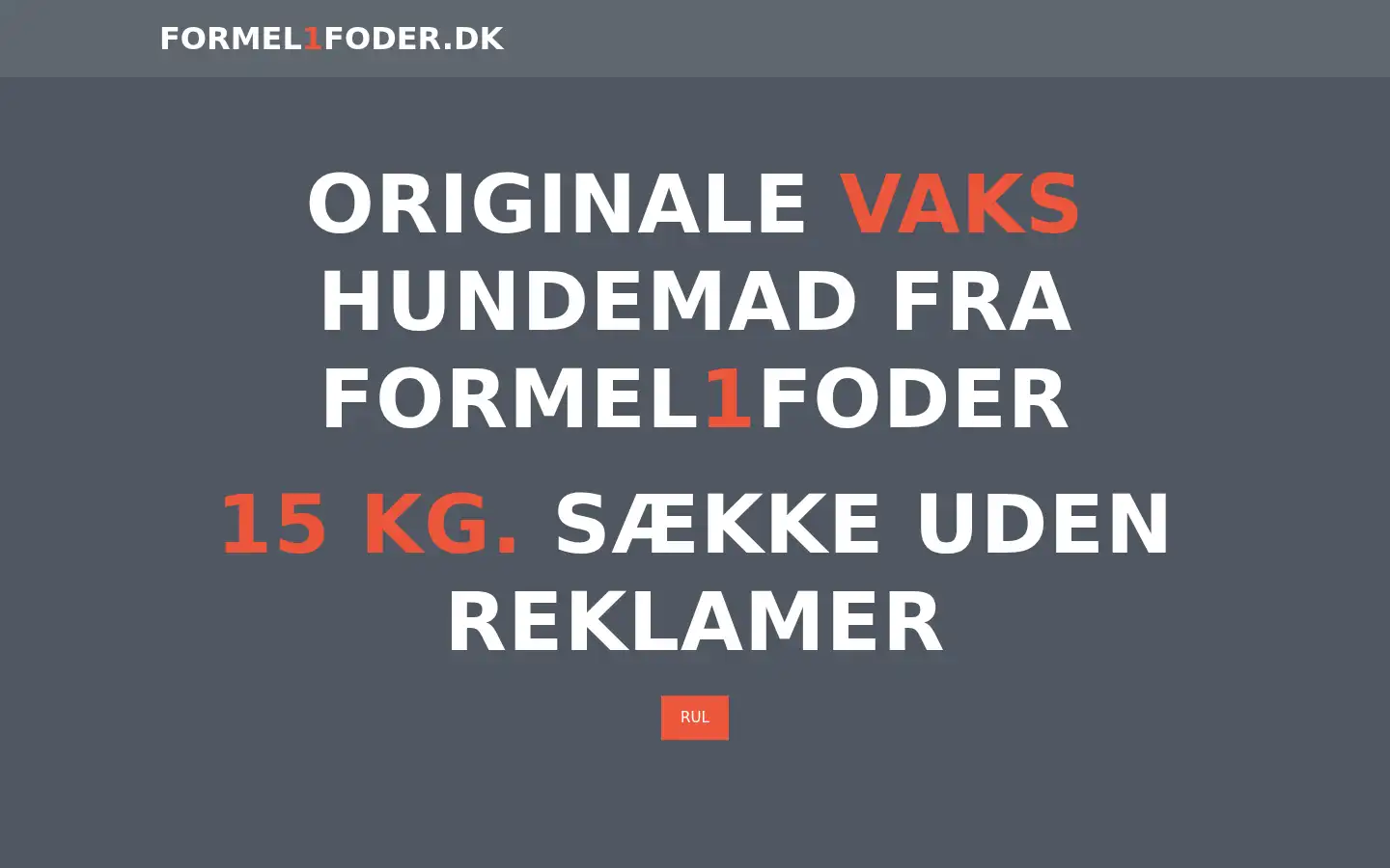 Screenshot of formel1foder.dk