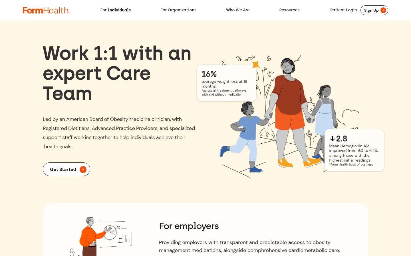 Screenshot of formhealth.co