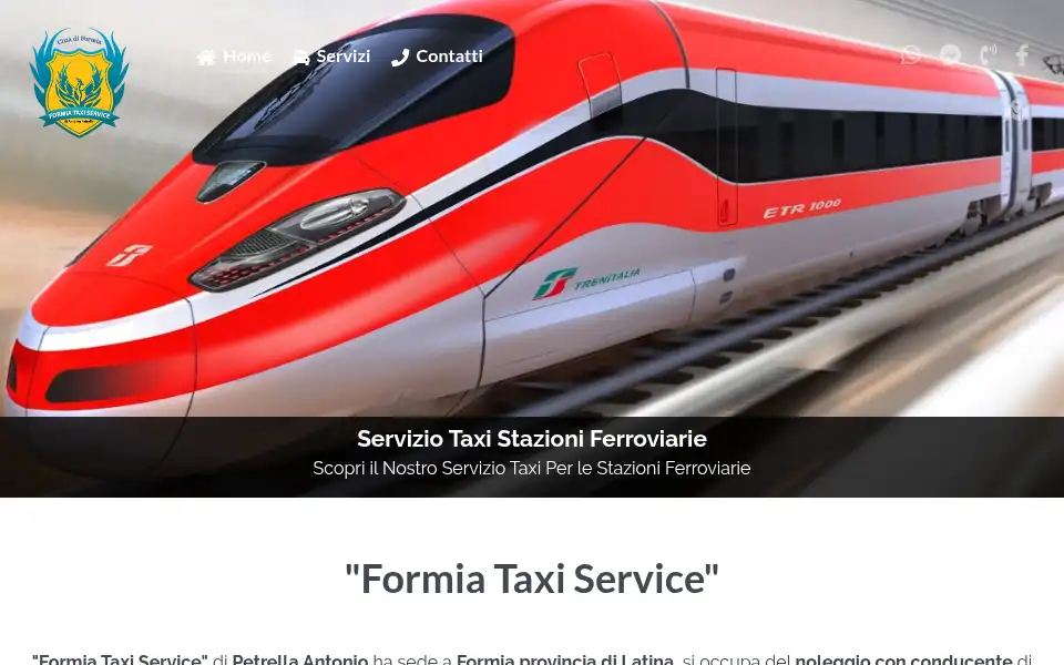 Screenshot of formiataxiservice.it