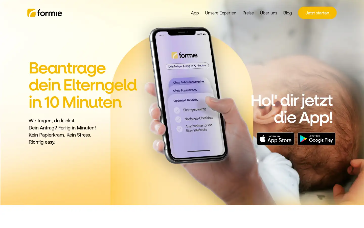 Screenshot of formie.de