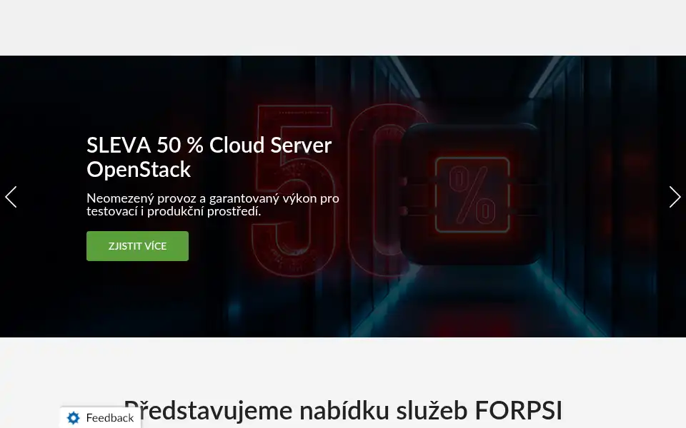 Screenshot of forpsicloud.cz