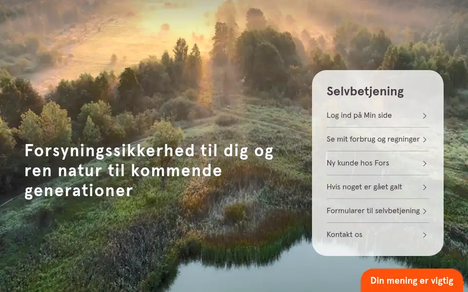Screenshot of fors.dk