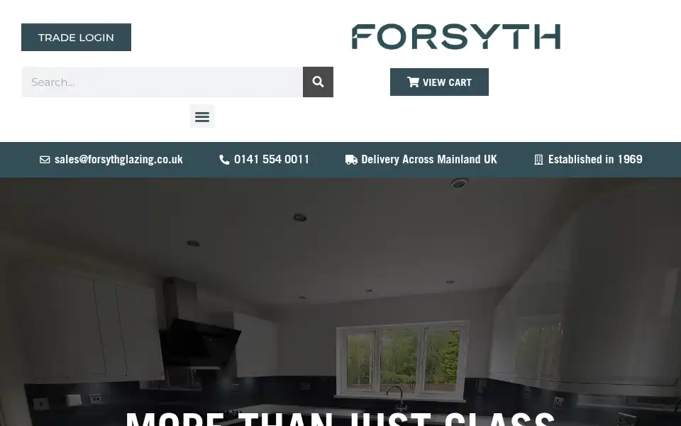 Screenshot of forsythglazing.co.uk