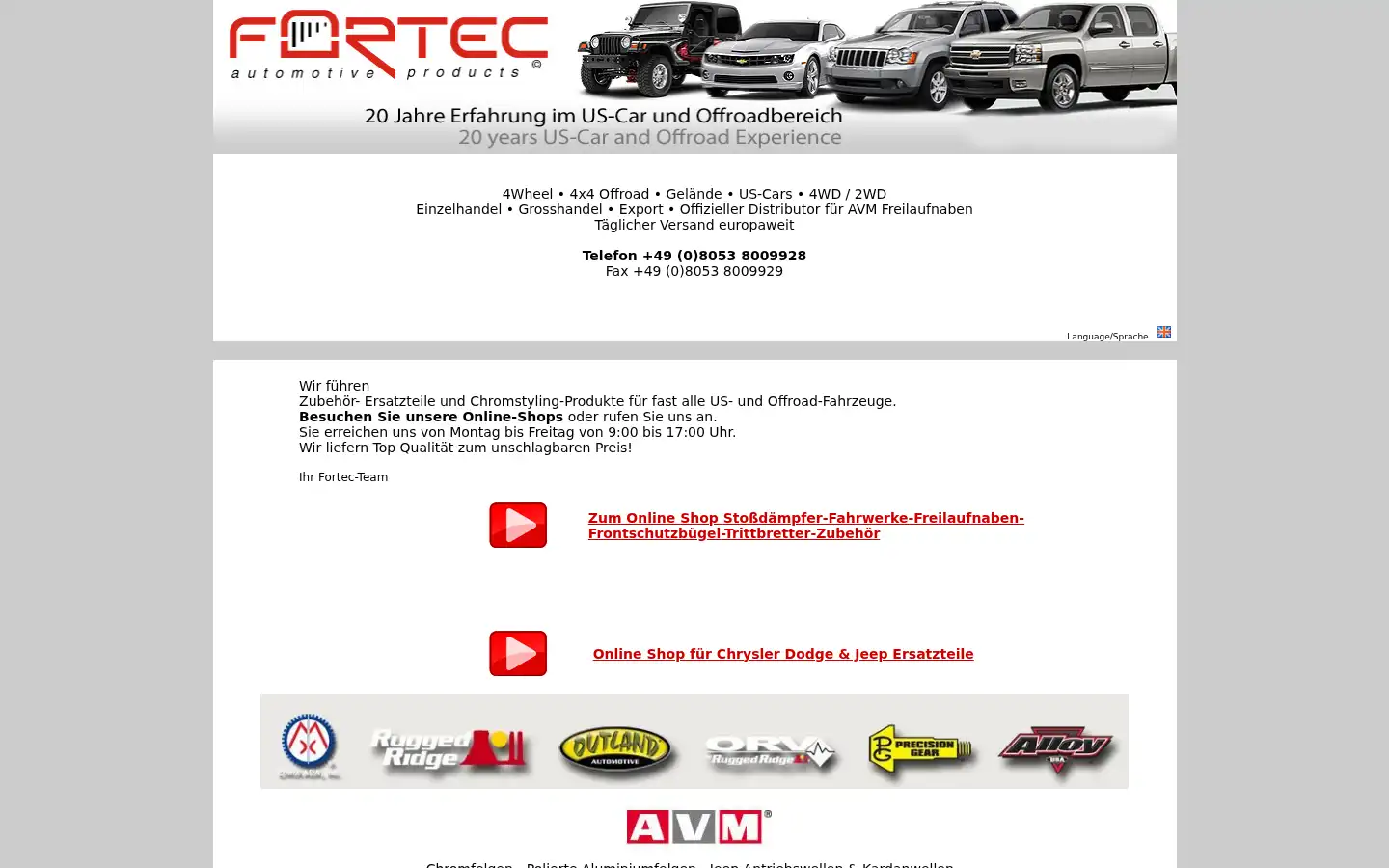 Screenshot of fortec.de