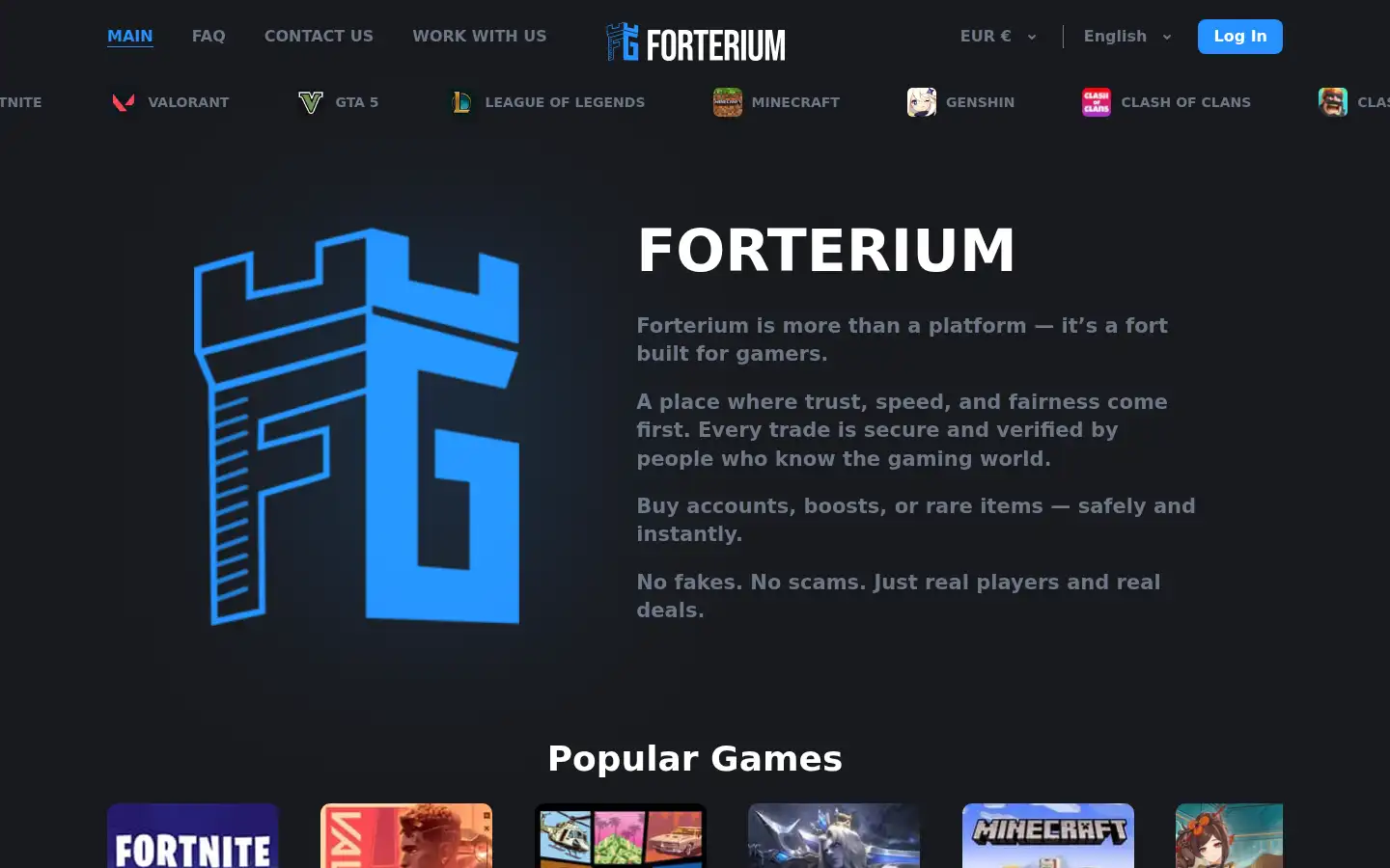 Screenshot of forterium.gg