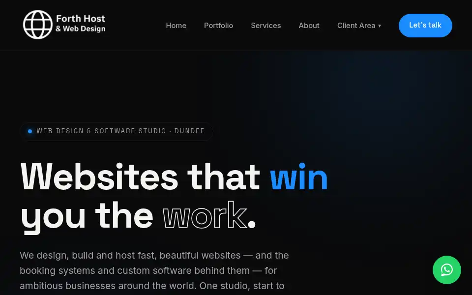 Screenshot of forthhosting.uk