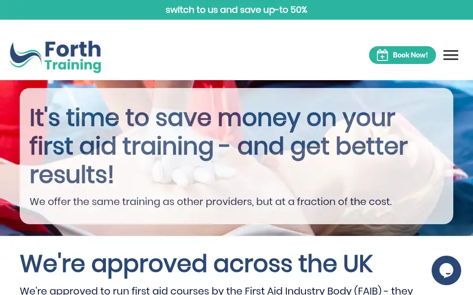 Screenshot of forthtraining.co.uk