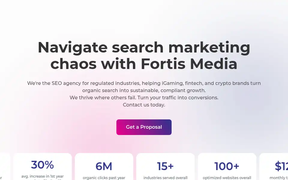 Screenshot of fortismedia.com