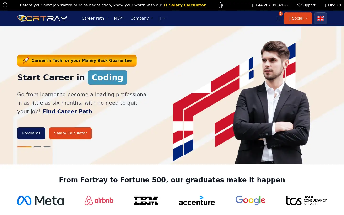 Screenshot of fortray.com