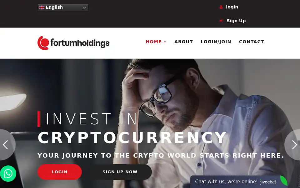 Screenshot of fortumholdings.ltd
