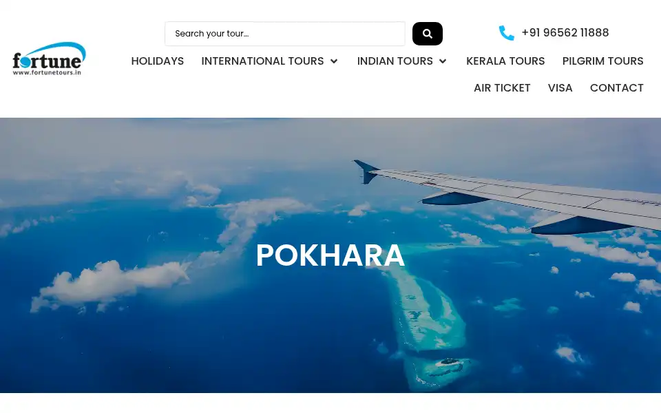 Screenshot of fortunetours.in