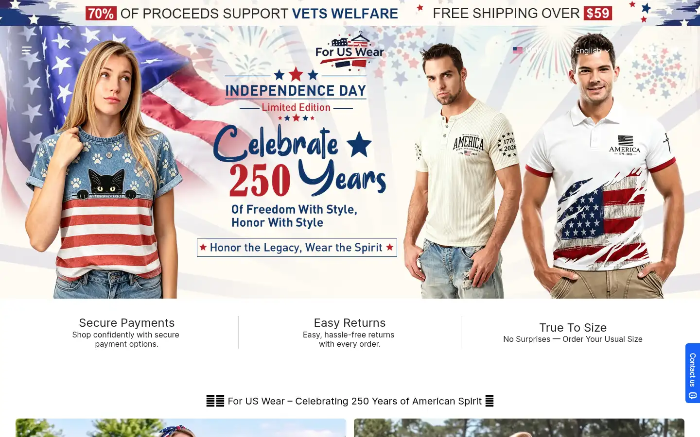 Screenshot of foruswear.com