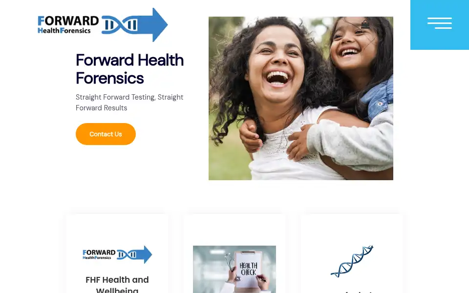 Screenshot of forwardhealthforensics.co.uk