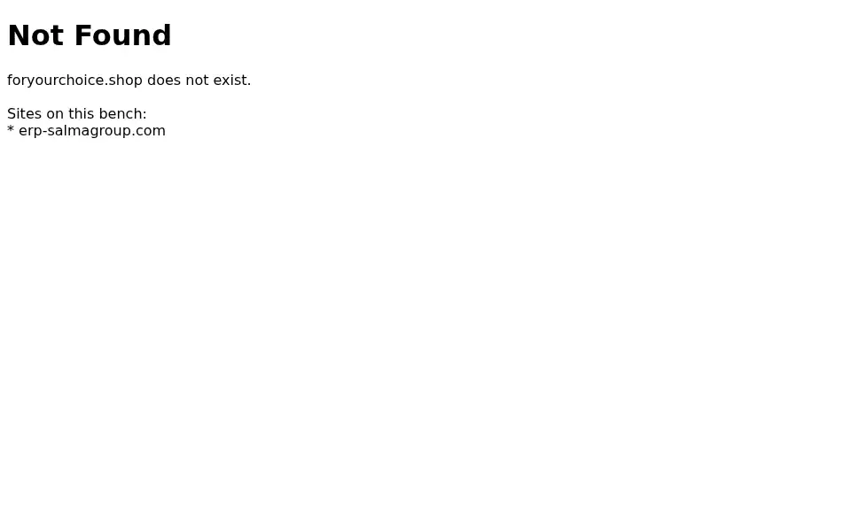 Screenshot of foryourchoice.shop