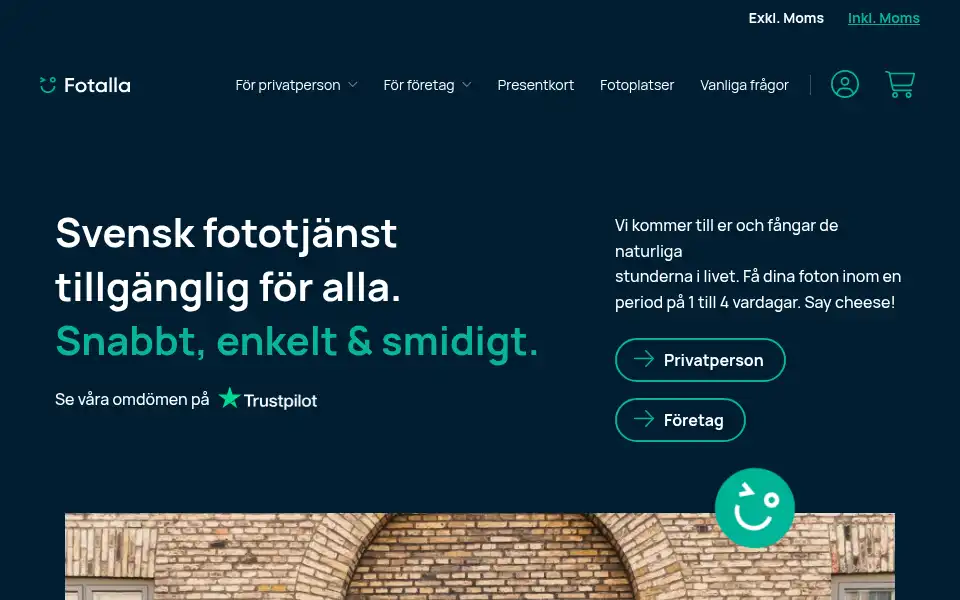 Screenshot of fotalla.se