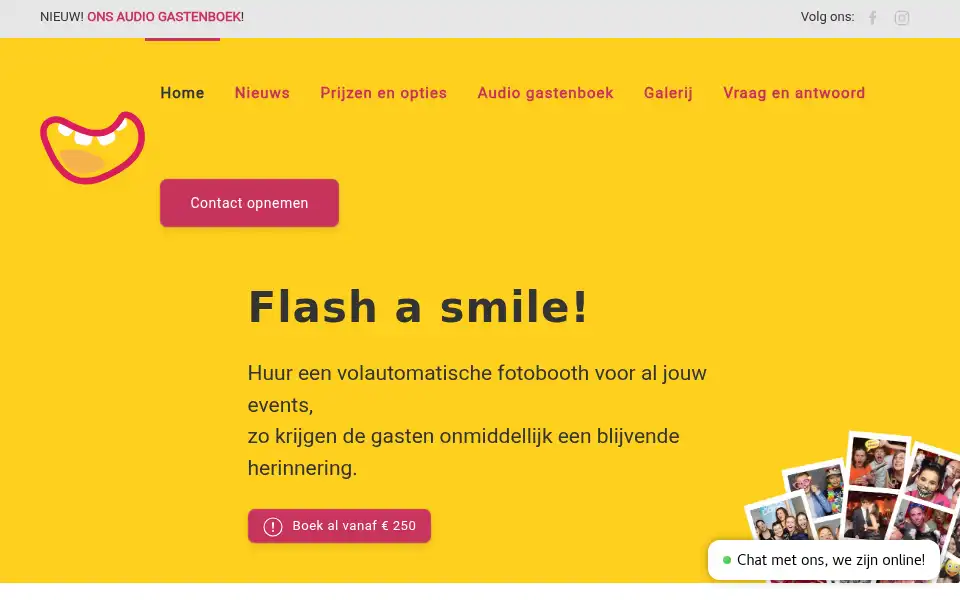 Screenshot of foto-booth.be