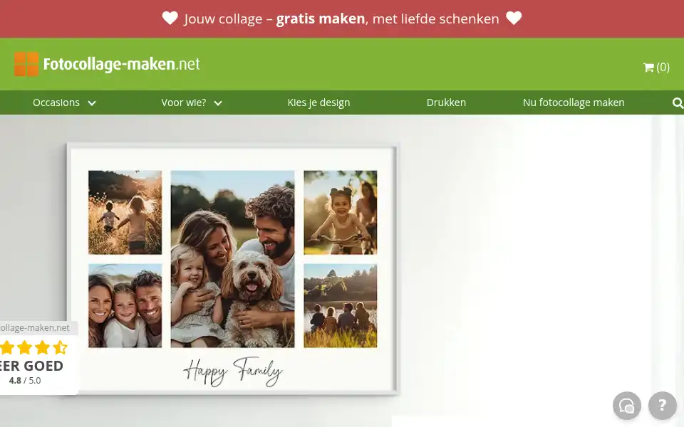 Screenshot of fotocollage-maken.net