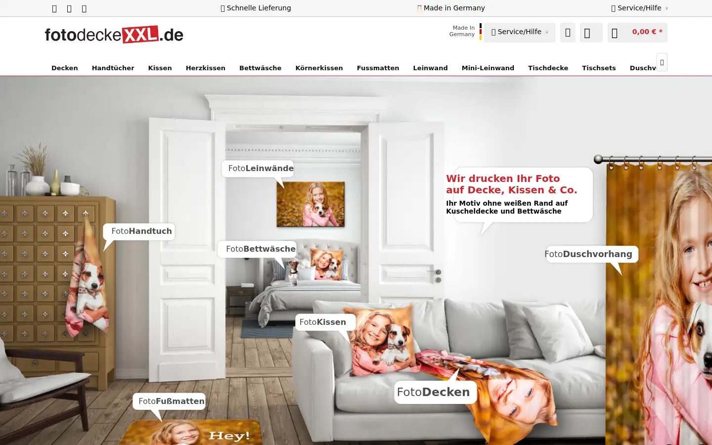 Screenshot of fotodeckexxl.de