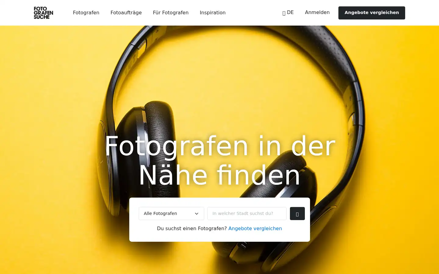 Screenshot of fotografensuche.de