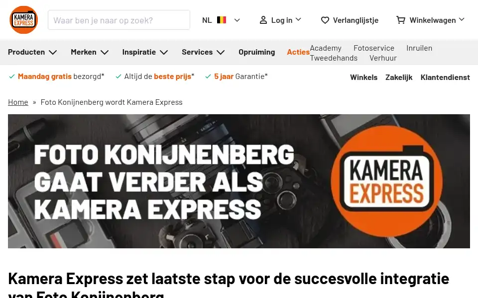 Screenshot of fotokonijnenberg.be