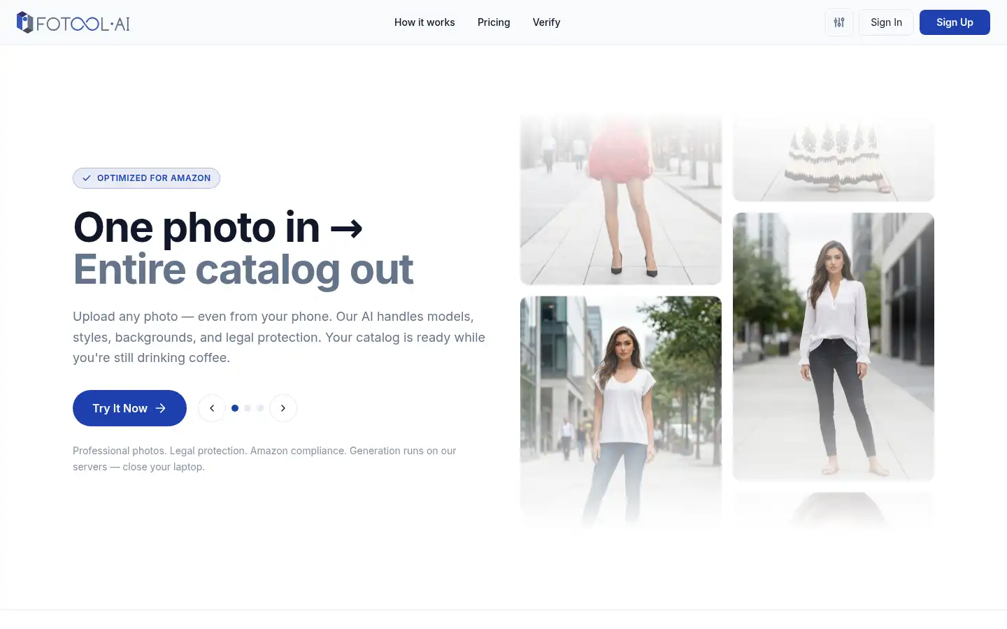 Screenshot of fotool.ai