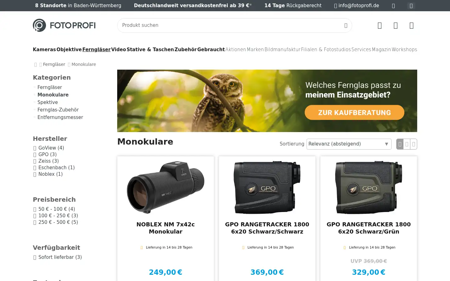 Screenshot of fotoprofi.de
