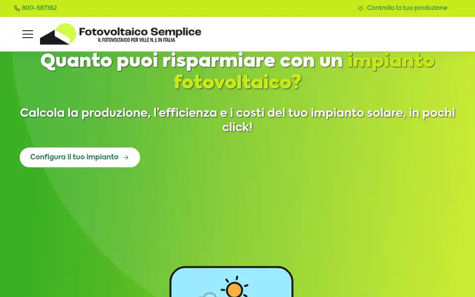 Screenshot of fotovoltaicosemplice.it