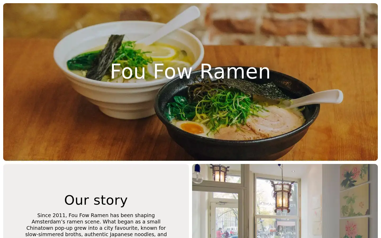 Screenshot of foufow.nl