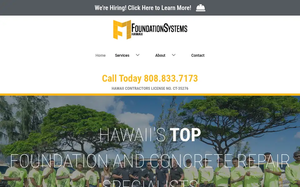Screenshot of foundationsystemshawaii.com