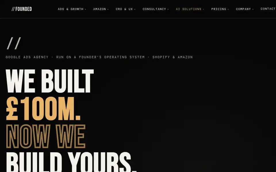 Screenshot of foundeddigital.co.uk