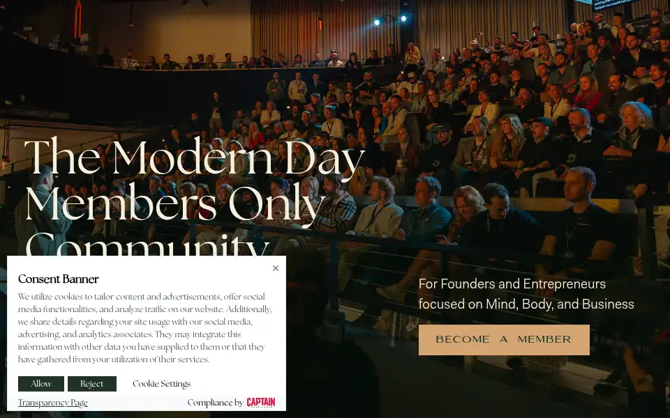Screenshot of foundersclubofficial.com