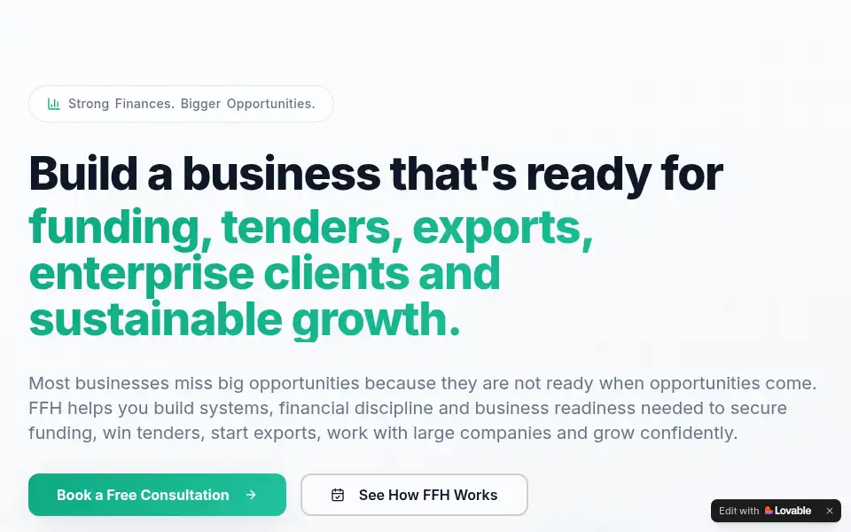 Screenshot of foundersfinancehub.com