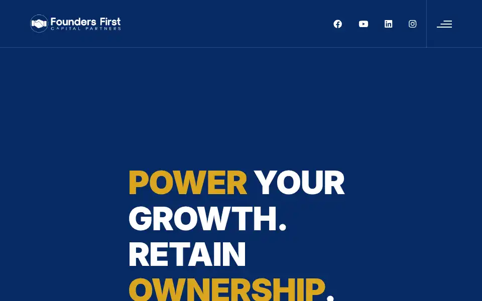 Screenshot of foundersfirstcapitalpartners.com