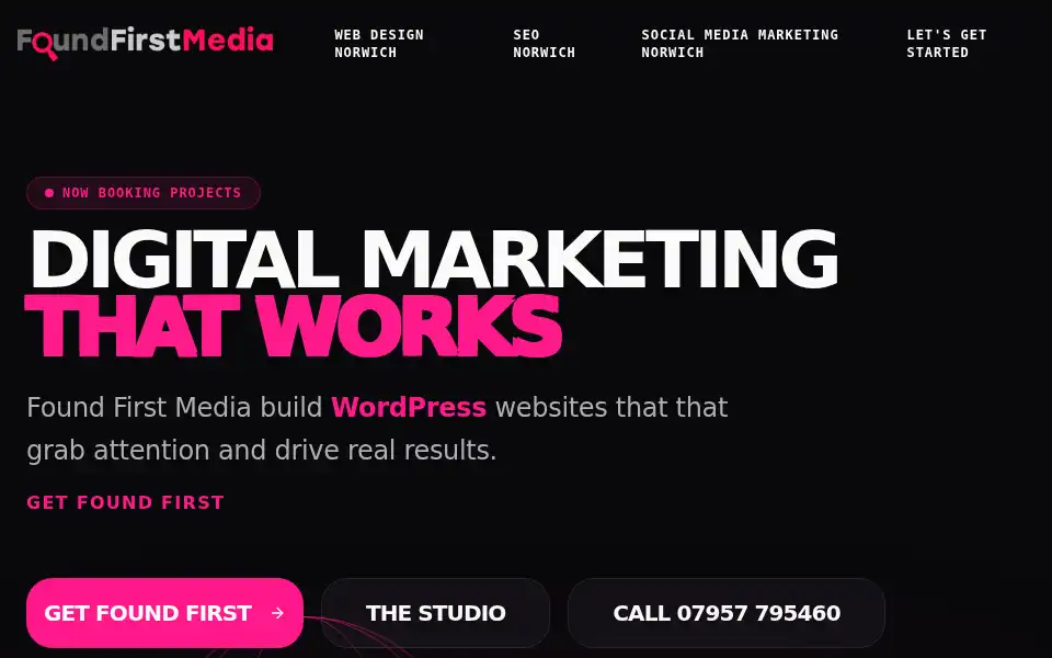 Screenshot of foundfirstmedialtd.co.uk