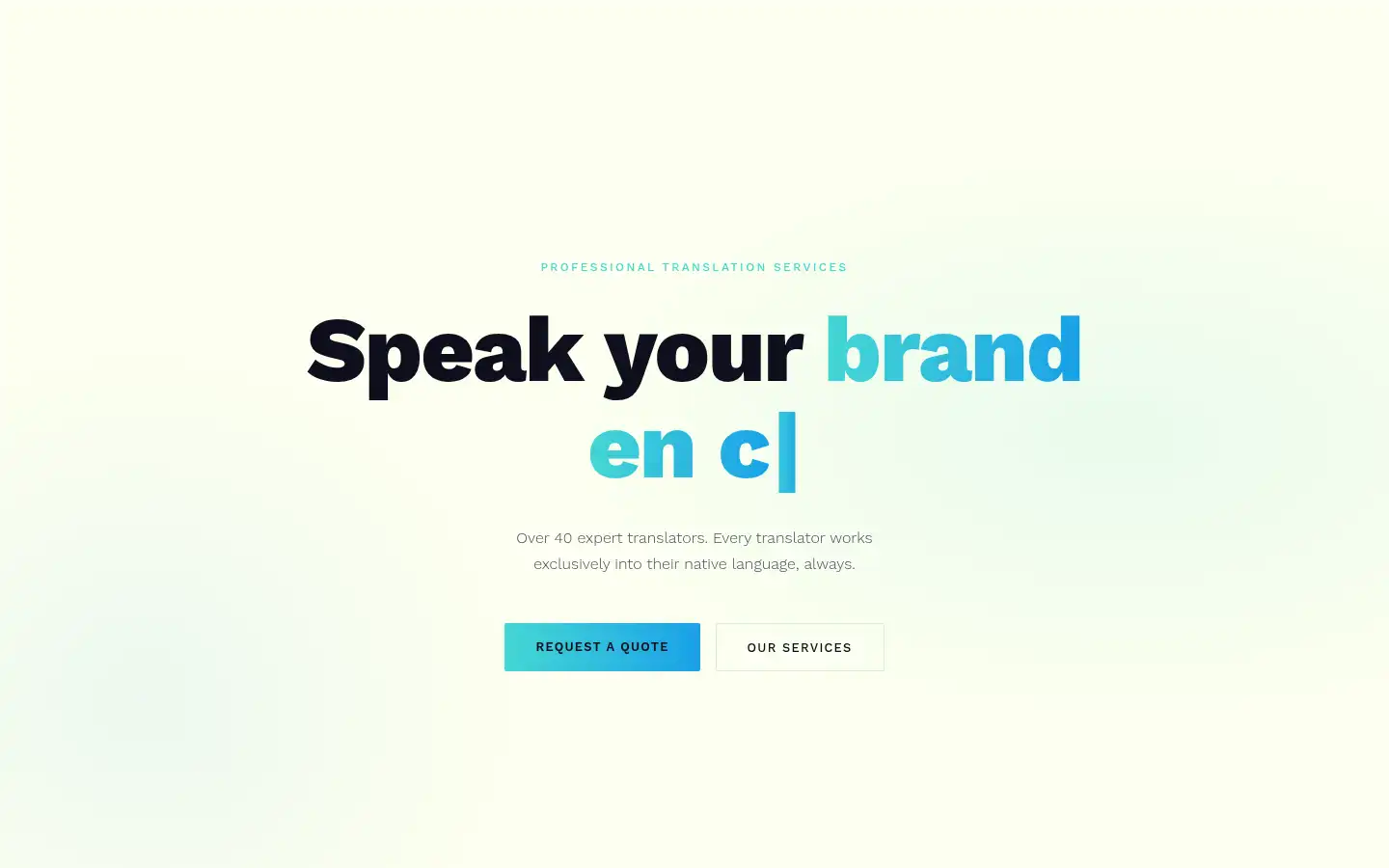 Screenshot of foundintranslation.com