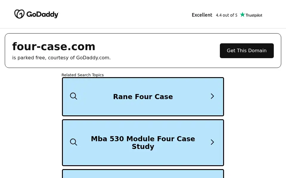 Screenshot of four-case.com