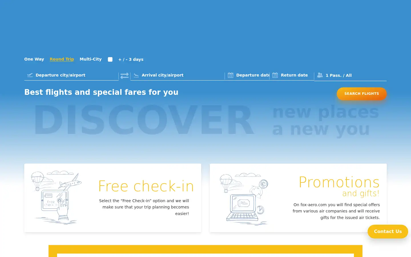 Screenshot of fox-aero.com