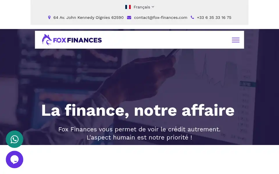 Screenshot of fox-finances.com