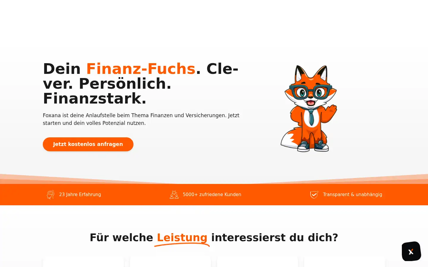 Screenshot of foxana.ch