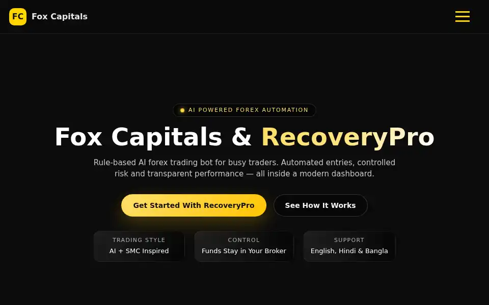 Screenshot of foxcapitals.com