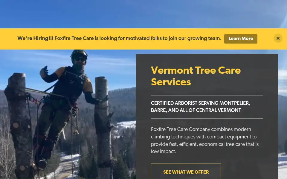 Screenshot of foxfiretree.com